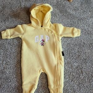 GAP Soft Yellow Baby Footie